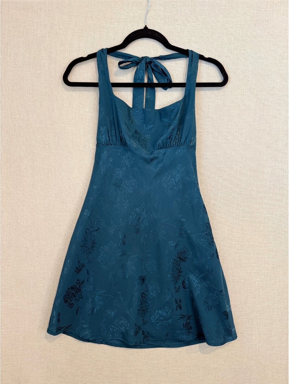 Wild Fable Women's Teal halter mini dress  by Wild Fable, Size SMALL